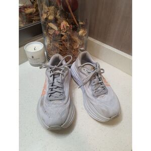 HOKA ONE ONE BONDI 8 Women's Running Shoes 8 B Gray Peach